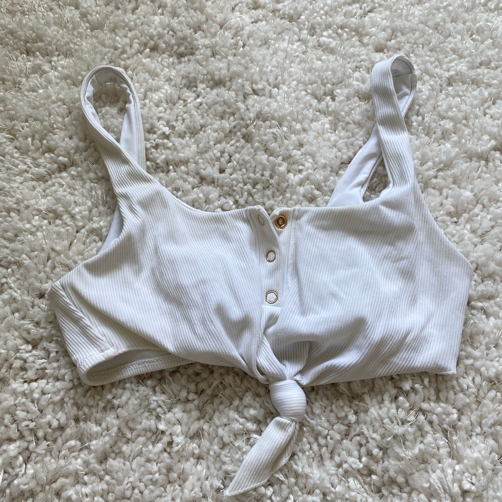 Beach Bunny knitted bathing suit top